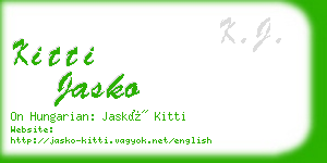 kitti jasko business card